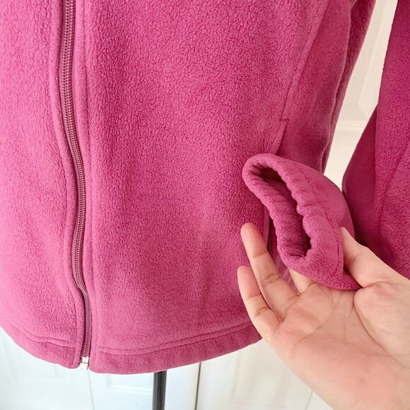 Columbia Full Zip Fleece Polyester Large Mock Neck Jacket - Picture 8 of 13